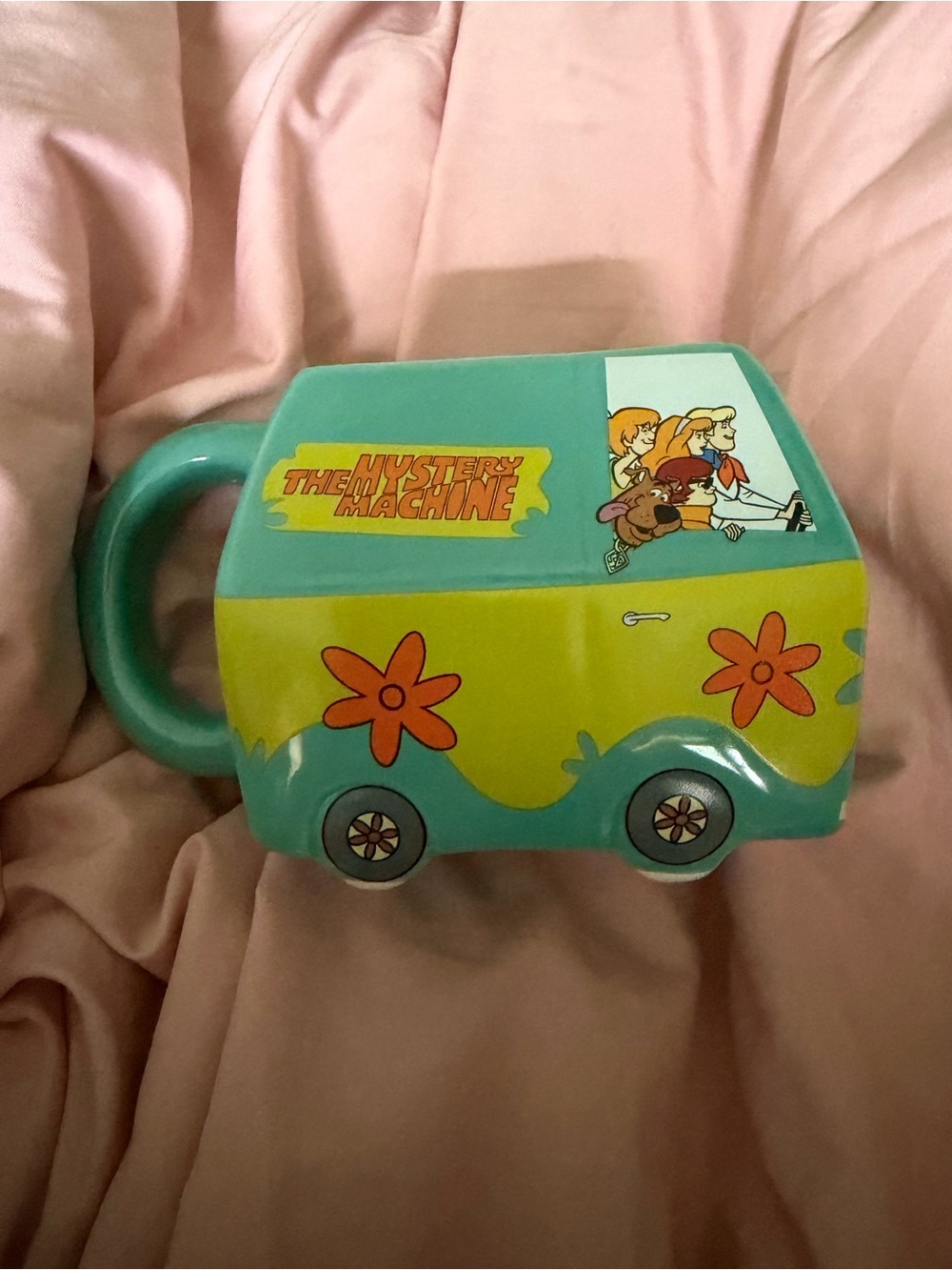 The Mystery Machine Kids Ceramic Mug - Turquoise & Lime